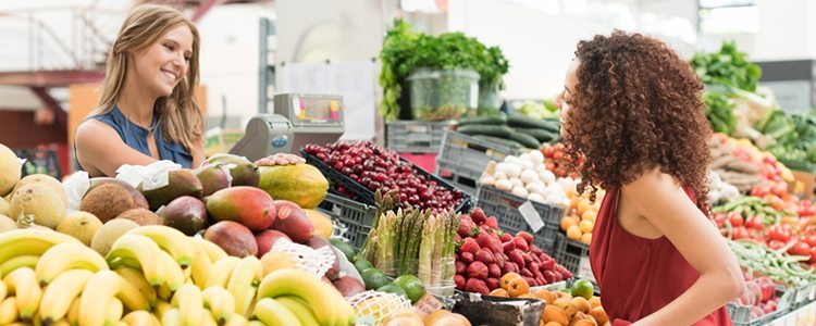 Organic fruits and veggies